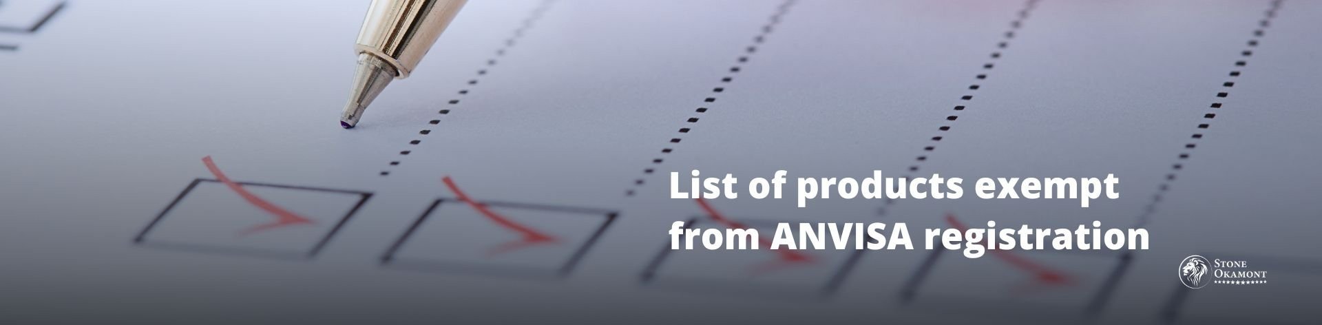 List of products exempt from ANVISA registration